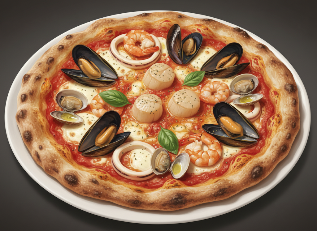 シーフードピザ